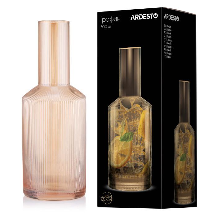 Карафа Ardesto 800мл, боросилікатне скло, сірий (AR2690GP) зображення 6