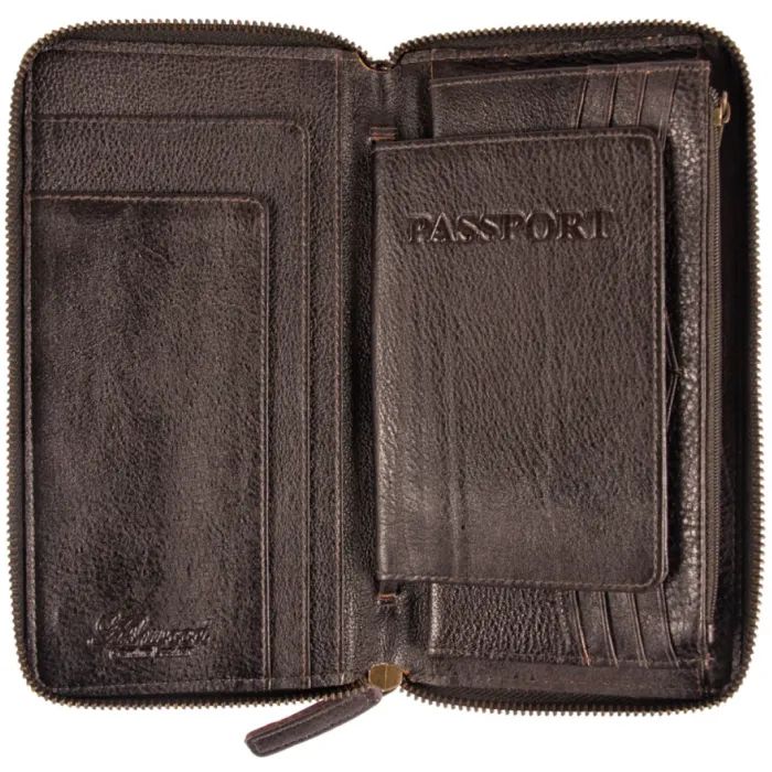 Портмоне Ashwood Дорожнє TW01 Chestnut (TW01 CHESTNUT) зображення 3