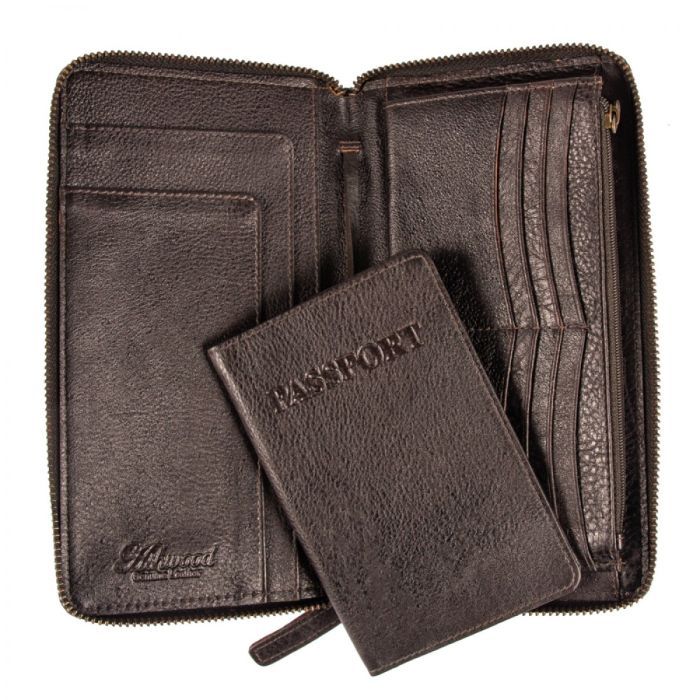 Портмоне Ashwood Дорожное TW01 Chestnut (TW01 CHESTNUT) изображение 5
