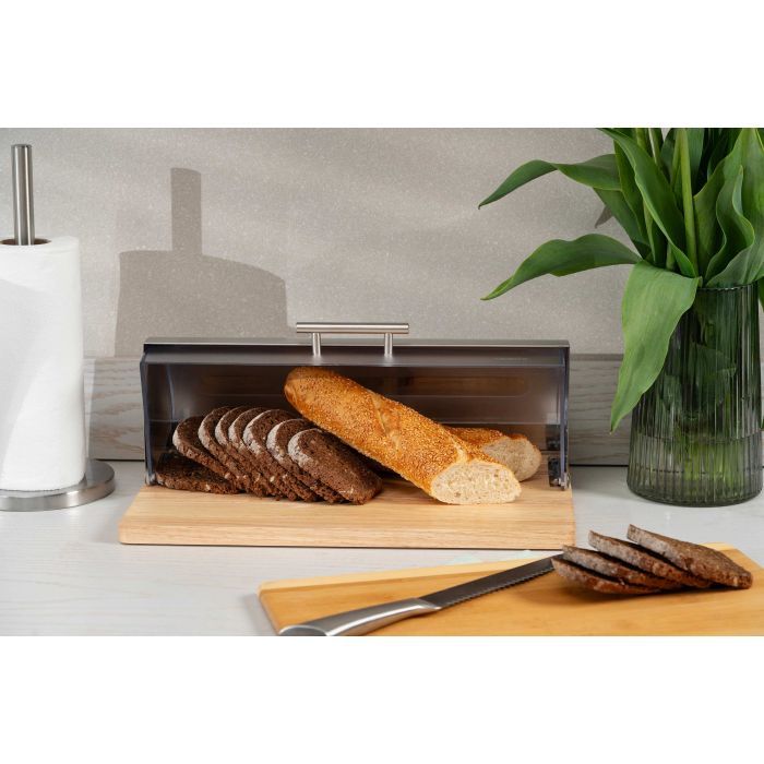 Хлебница Ardesto Gemini 39х27х15см, дерево, пластик, нержавіюча сталь (AR0914GB) изображение 12