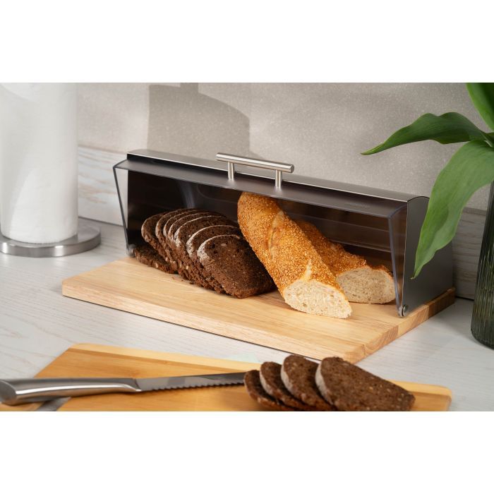 Хлебница Ardesto Gemini 39х27х15см, дерево, пластик, нержавіюча сталь (AR0914GB) изображение 9