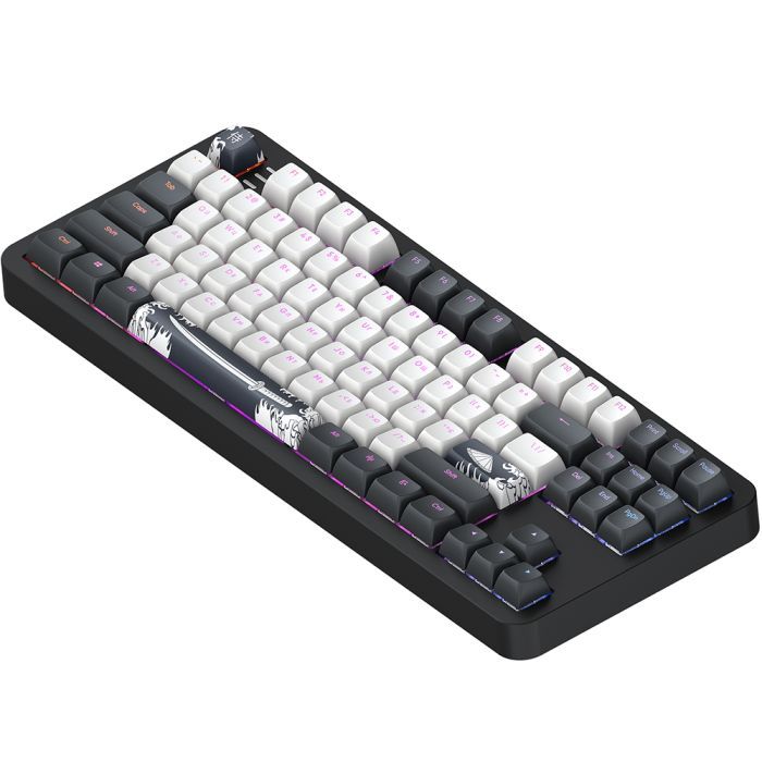 Клавиатура Dark Project ALU87 Bushido ABS RGB Mech G3MS Moonstone Black/White (DPKB_BUSHIDO_87_ANSI_UA) изображение 3