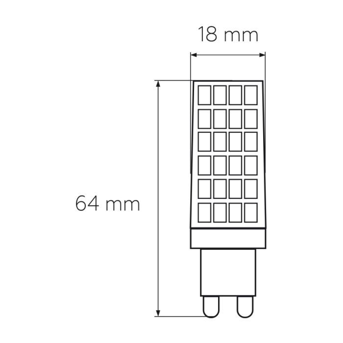 Лампочка Eurolamp LED G9 6W 600Lm 4000K (LED-G9-0640(220)) зображення 3