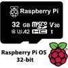 Дополнительное оборудование для Микро ПК Raspberry Pi Карта памяти для Raspberry Pi MicroSD 32 ГБ, Pre-installed Raspberry Pi OS (SC0268)