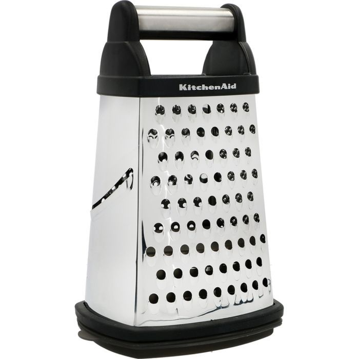 Терка KitchenAid Universal чотирьохстороння з контейнером, чорна (KQG300OSOBE)