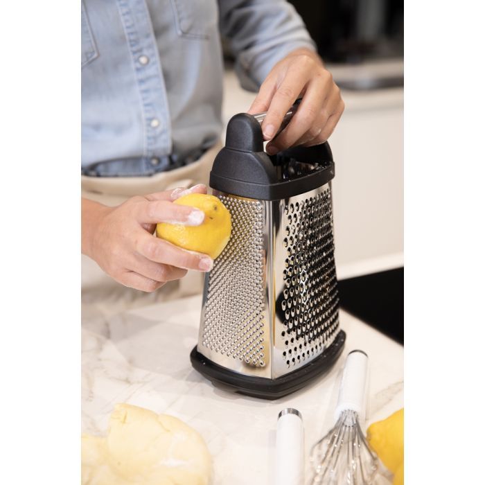 Терка KitchenAid Universal чотирьохстороння з контейнером, чорна (KQG300OSOBE) зображення 6