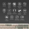 Клавиатура Ducky One 3 Cherry MX Red UA USB Cream (DKON2108-RUAPXМAEGGC1) изображение 4