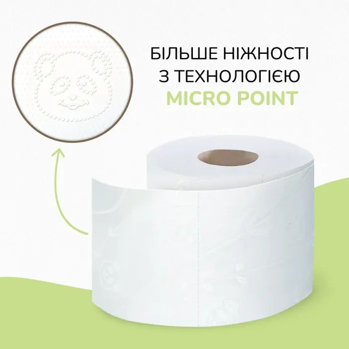 Туалетний папір Сніжна Панда Premium Classic Plus 3 шари 32 рулони (4820183972866) зображення 5