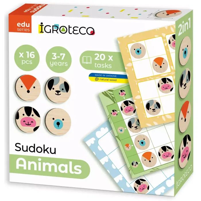 Развивающая игрушка Ігротеко Судоку Животные (900705)