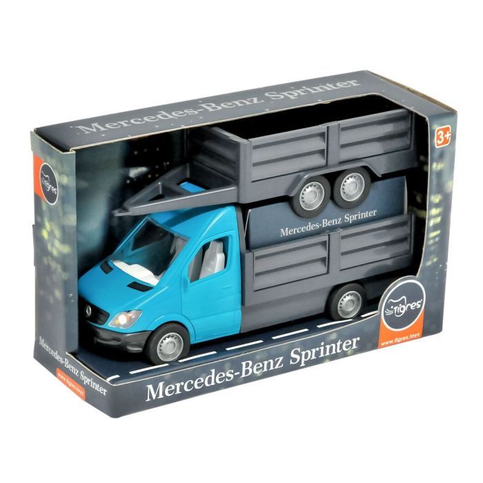 Спецтехніка Tigres Mercedes-Benz Sprinter бортовий з причіпом (помаранчевий) (39667)