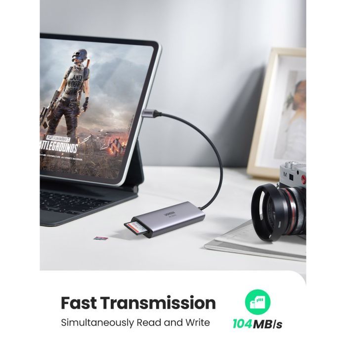 Концентратор Ugreen USB3.1 Type-C to HDMI 4K60Hz/USB 3.0х2/SD/TF/PD 100W 5-in-1 CM511 (60383) зображення 3