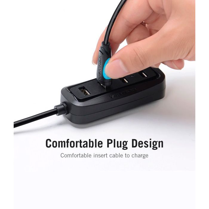Дата кабель USB 2.0 AM to Micro 5P 0.5m Black Vention (VAS-A08-B050) изображение 9
