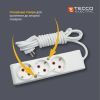 Сетевой удлинитель TECCO 1.5м 2 поста white (8681277843433) изображение 7
