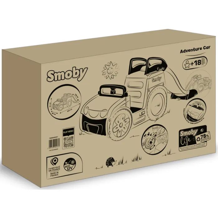 Игровая площадка Smoby Life Автомобіль мандрівника з гіркою та пісочницею (7600840207) изображение 5