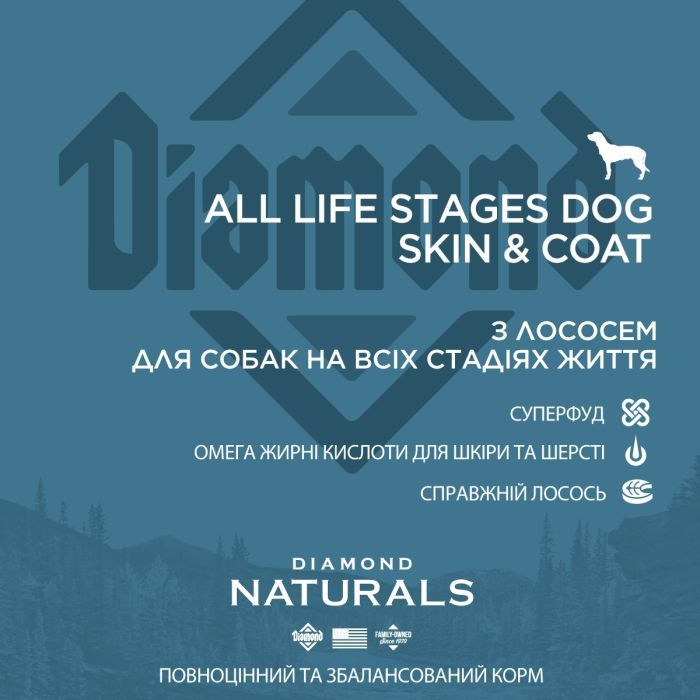 Сухой корм для собак Diamond Naturals All Life Stages Dog Skin&Coat 2 кг (0074198615636) изображение 4