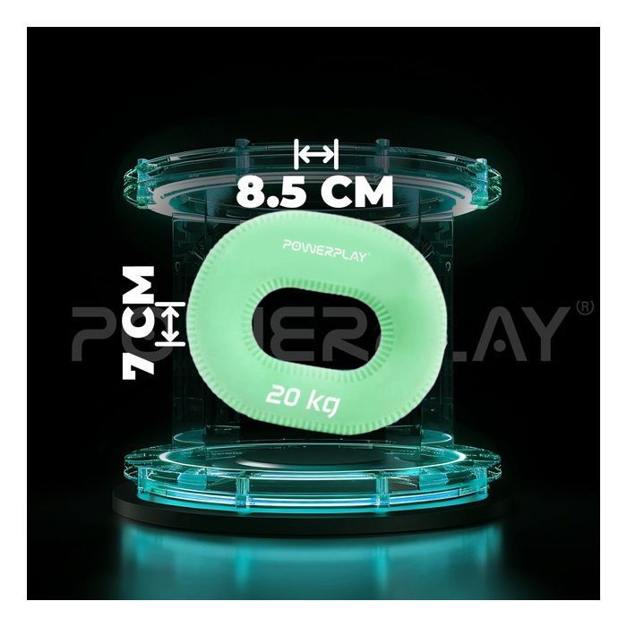 Эспандер PowerPlay PP-4336 Hand Grip Medium 20 кг Зелений (PP_4336_Green_20kg) изображение 9