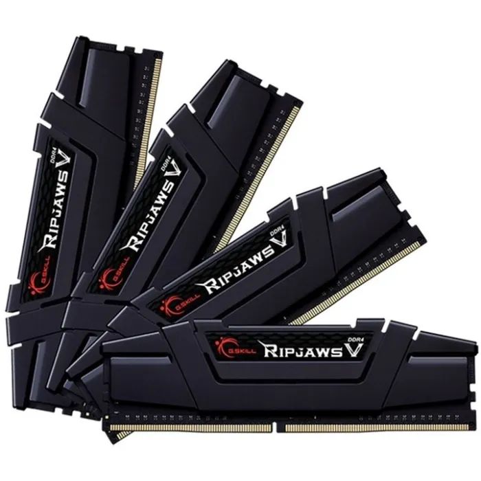 Модуль памяти для компьютера DDR4 128GB (4x32GB) 3600 MHz RipjawsV Black G.Skill (F4-3600C18Q-128GVK)