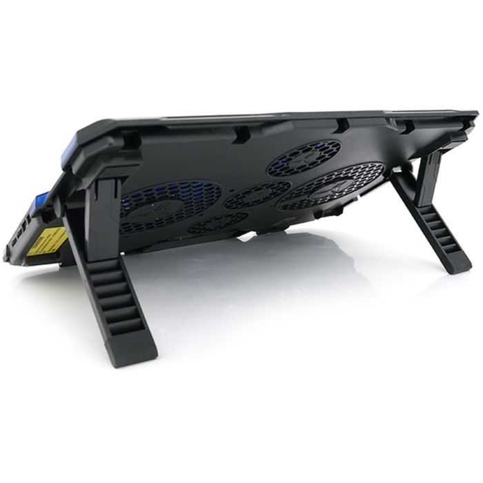 Подставка для ноутбука IceCoorel 10-15.6", 2*140mm + 3*70mm 1400 RPM, 2*USB, 410x290x26mm, Blue (A2) изображение 4