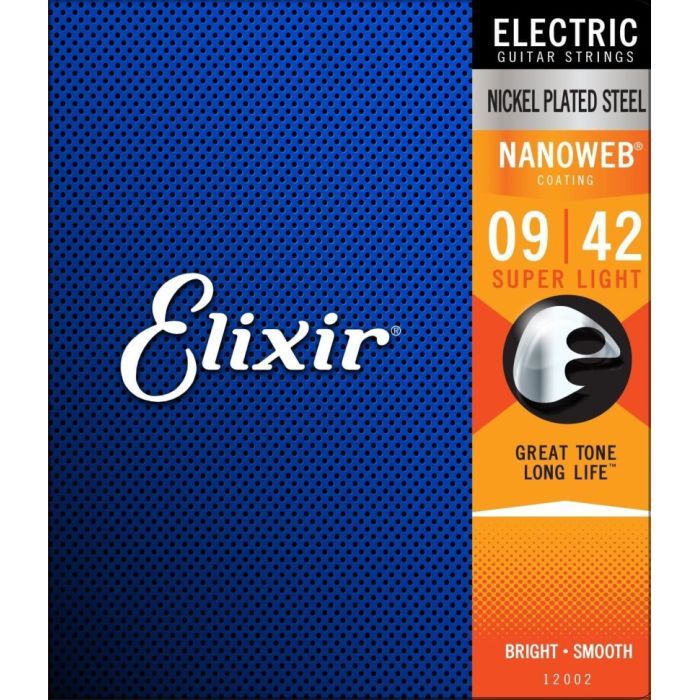 Струны для гитары Elixir 12002 Nanoweb Nickel Plated Steel Super Light (09-42) (236048)