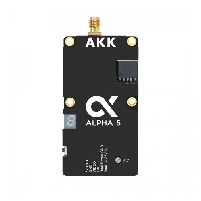 Видеопередатчик (VTX) AKK Alpha 5W 5.8GHz 80CH (58G5VTX)