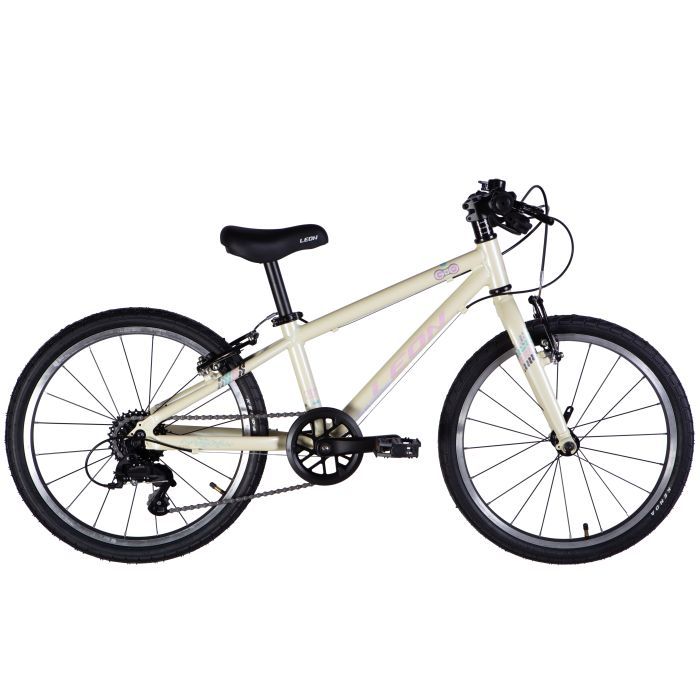 Велосипед Leon 20" GO 7 speed Vbr рама-10" AL 2025 бежевий з рожевим (OPS-LN-20-022)