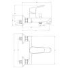 Смеситель Deante Chaber BGC 010M+BGC 021N з душовим гарнітуром Neo NEE 041K (BGCA010M) изображение 2