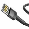 Дата кабель USB 2.0 AM to Lightning 2.0m Cafule grey+black Baseus (CALKLF-HG1) зображення 4
