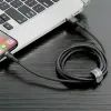 Дата кабель USB 2.0 AM to Lightning 2.0m Cafule grey+black Baseus (CALKLF-HG1) зображення 5