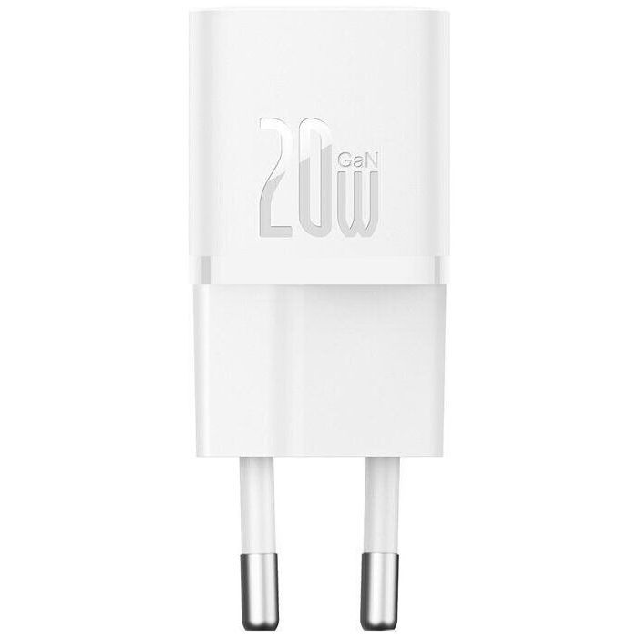 Зарядний пристрій Baseus GaN5 Fast Charger USB-C 20W white (CCGN050102) зображення 3