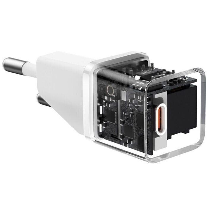Зарядний пристрій Baseus GaN5 Fast Charger USB-C 20W white (CCGN050102) зображення 5