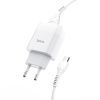 Зарядний пристрій HOCO C72A Glorious USB + cable Micro 10.5W White (6931474713001) зображення 3