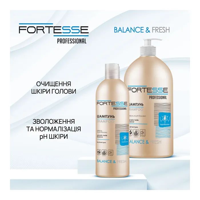 Шампунь Fortesse Professional Balance & Fresh 1000 мл (4820000306201) зображення 4