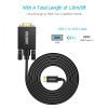 Кабель мультимедійний USB-C to VGA 1.8m FHD60Hz black Choetech (XCV-1801-BK) зображення 5