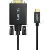 Кабель мультимедійний USB-C to VGA 1.8m FHD60Hz black Choetech (XCV-1801-BK)