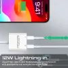 Адаптер Lightning to Lightning 12W + Lightning audio Promate (medialink-i2i) изображение 6