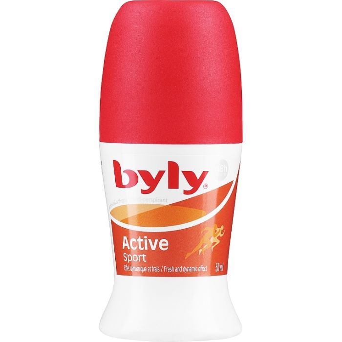 Антиперспірант Byly Active Sport Кульковий з мікрочастинками Захист 48 годин для активного способу життя 50 мл (8411104021648)