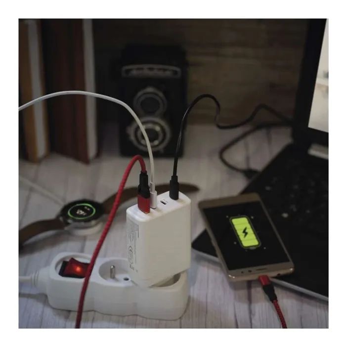 Зарядное устройство EMOS V06G120 1xUSB-A + 3xUSB-C PD120W GaN (V06G120) изображение 8