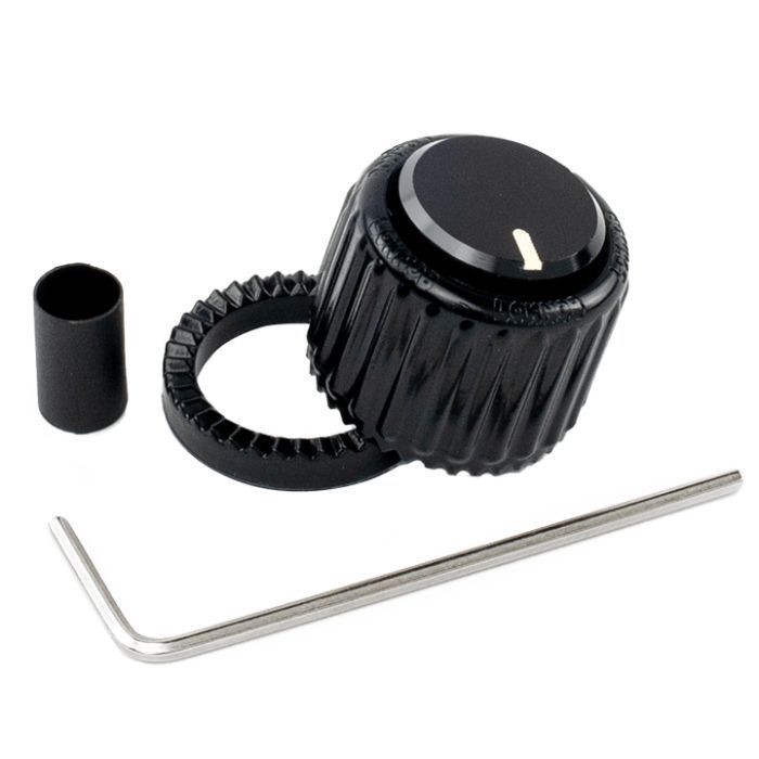 Ручка для потенціометра D'Addario Loknob Large Black Plastic Knob (PW-LNL-01B)