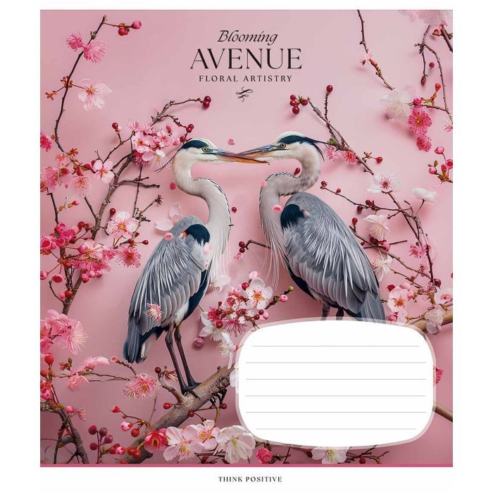 Зошит Школярик Blooming avenue 18 аркушів клітинка (018-3553K) зображення 4