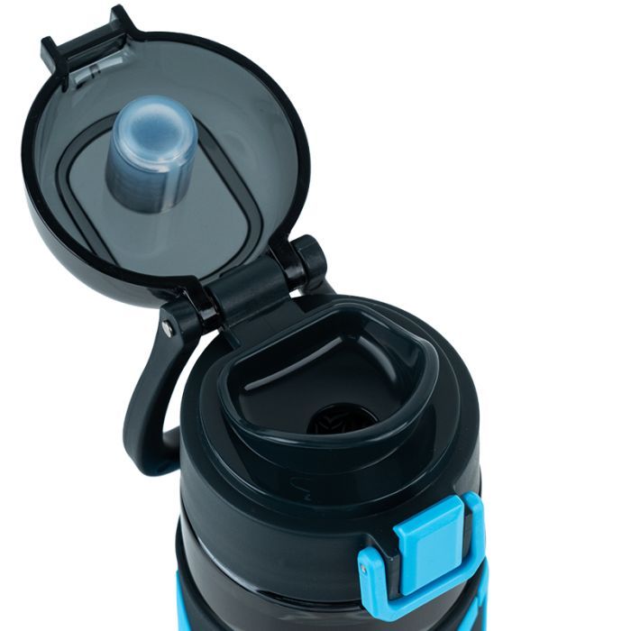 Пляшка для води Kite 680 мл чорно-блакитна (K25-1233-2) зображення 3