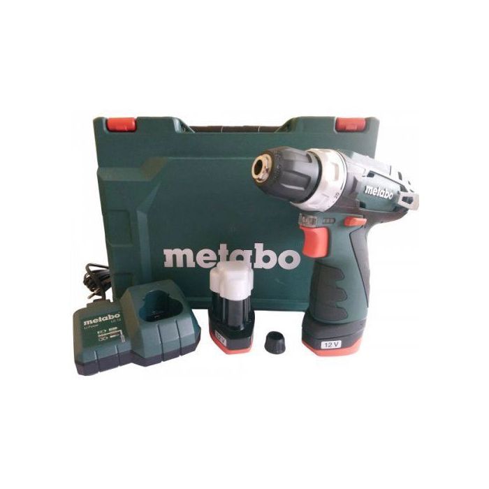 Шуруповерт Metabo PowerMaxx BS BASIC 12V, 2х2Ah, 17·34Нм, 0-360/0-1400об/мин (600984500) изображение 10