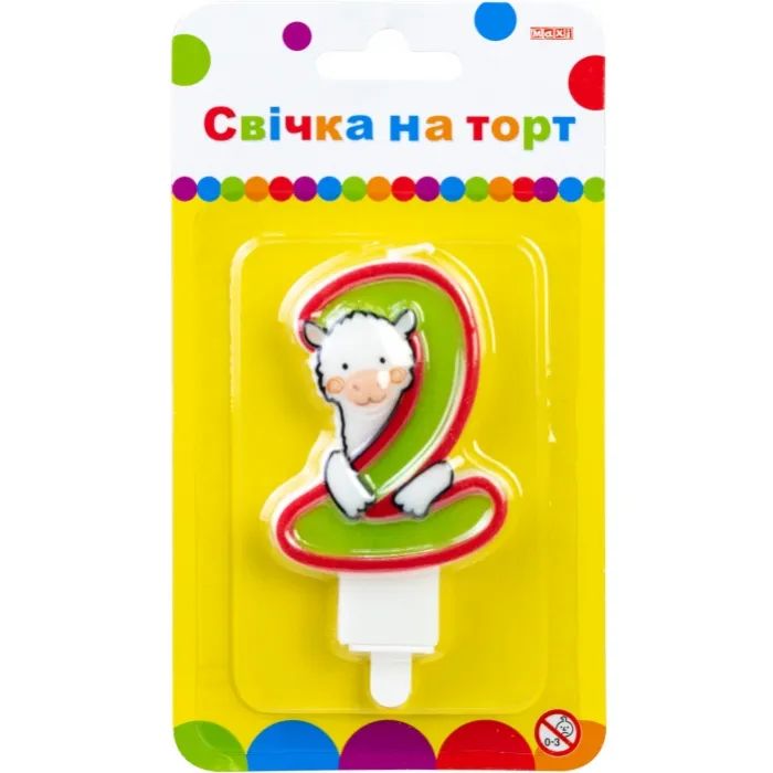 Свеча Maxi Llama "2" висотою 7,62 см (MX622068-2)