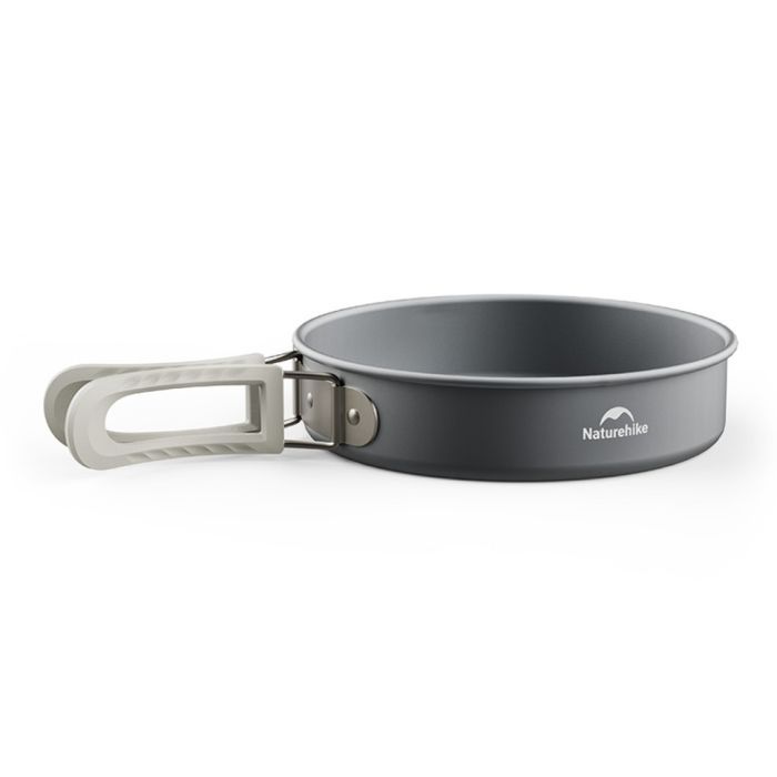 Набір туристичного посуду Naturehike CNK2450CF010, 2 каструлі 1л, 1.7л, сковорідка (6976507663335)