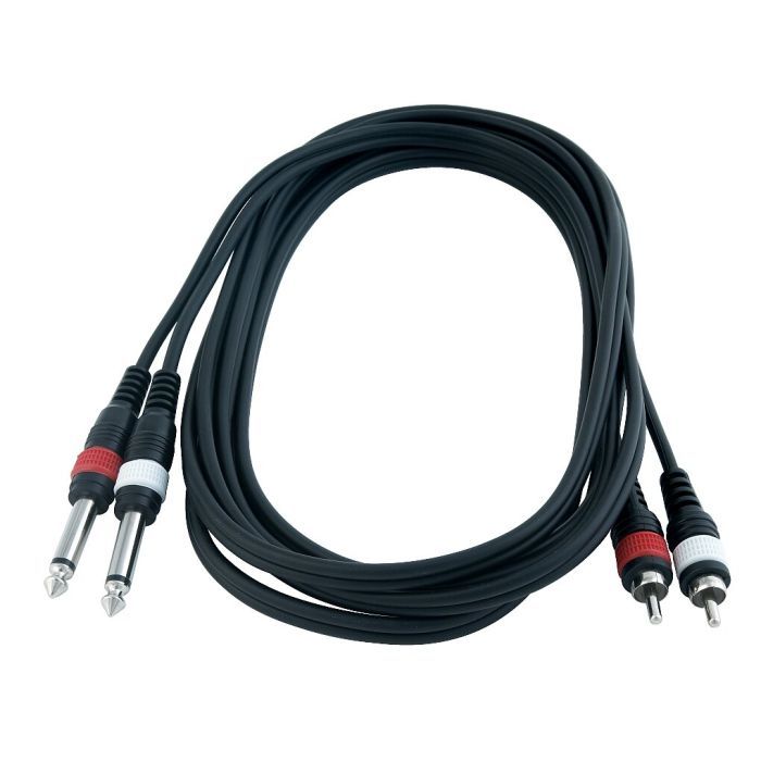 Інсертний кабель RockCable Patch Cable - 2 x RCA to 2 x TS Jack (1.5m) (RCL 20932 D4) зображення 2