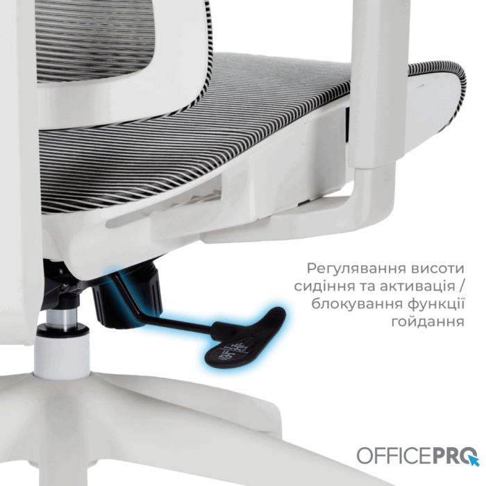 Офисное кресло OfficePro Elegant OC660-W-LG-LG (OC660-W-LG-LG) изображение 10