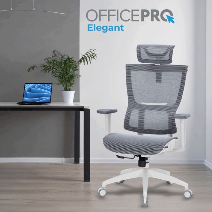Офисное кресло OfficePro Elegant OC660-W-LG-LG (OC660-W-LG-LG) изображение 4