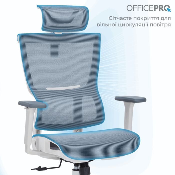Офисное кресло OfficePro Elegant OC660-W-LG-LG (OC660-W-LG-LG) изображение 5