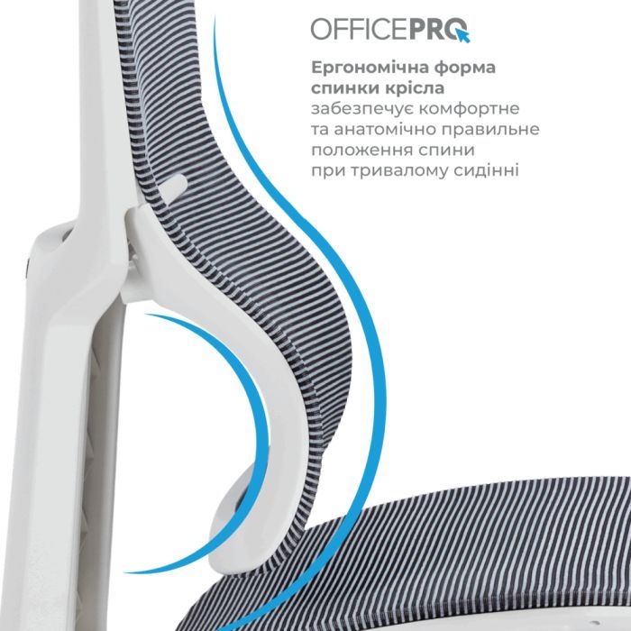 Офисное кресло OfficePro Elegant OC660-W-LG-LG (OC660-W-LG-LG) изображение 6
