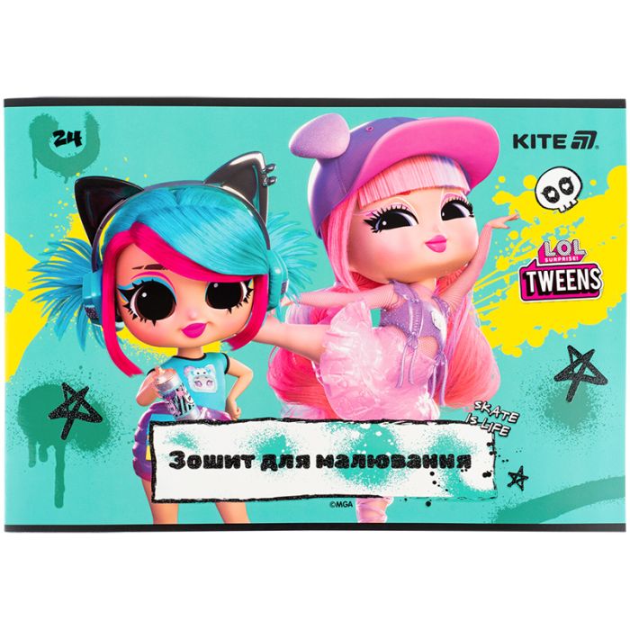 Альбом для рисования Kite LOL, 24 листа (LO25-242) изображение 3
