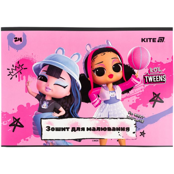Альбом для рисования Kite LOL, 24 листа (LO25-242) изображение 5